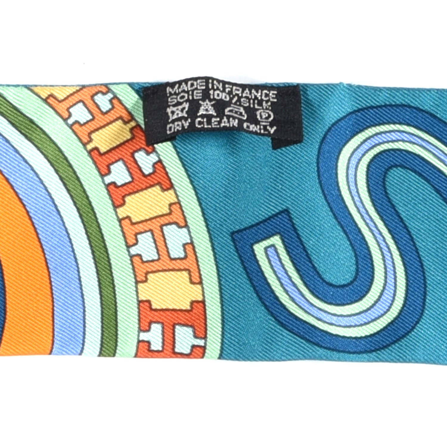 Hermes Silk Tohu Bohu Twilly Bleu Canard Multicolor 2 of 4