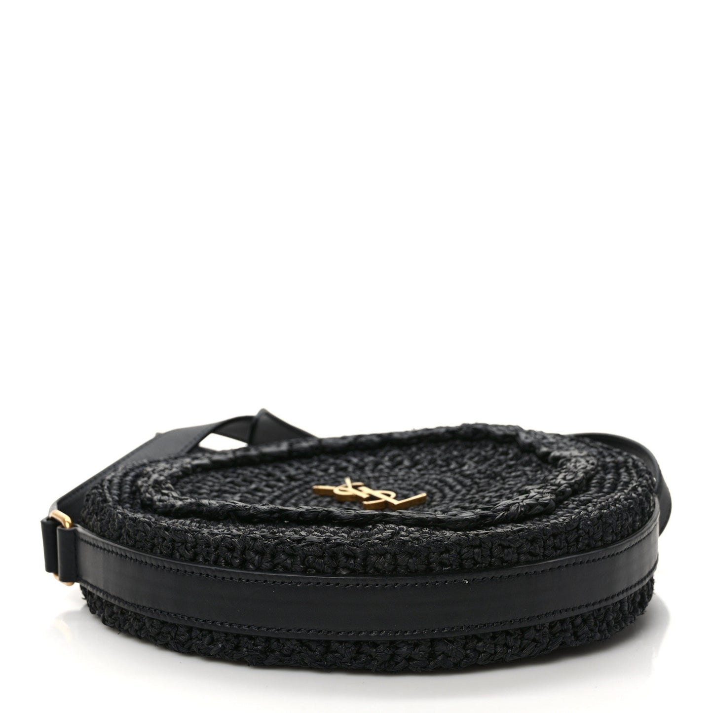 Raffia Sac Round Black
