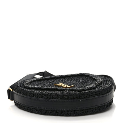 Saint Laurent Raffia Sac Round Black 4 of 8