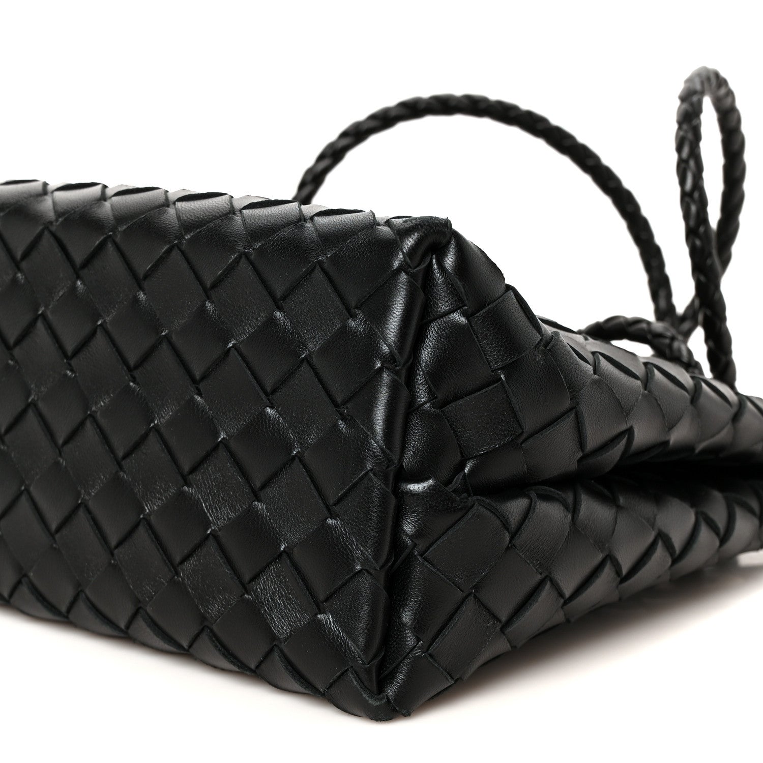 Bottega Veneta Nappa Intrecciato Small Andiamo Shoulder Bag Black 10 of 10