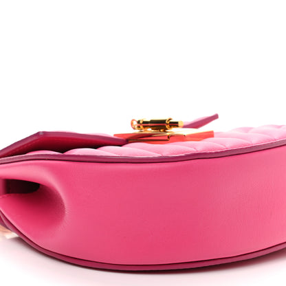 Chloe Calfskin Quilted Mini Drew Bijou Shoulder Bag Fuchsia Rose 7 of 8