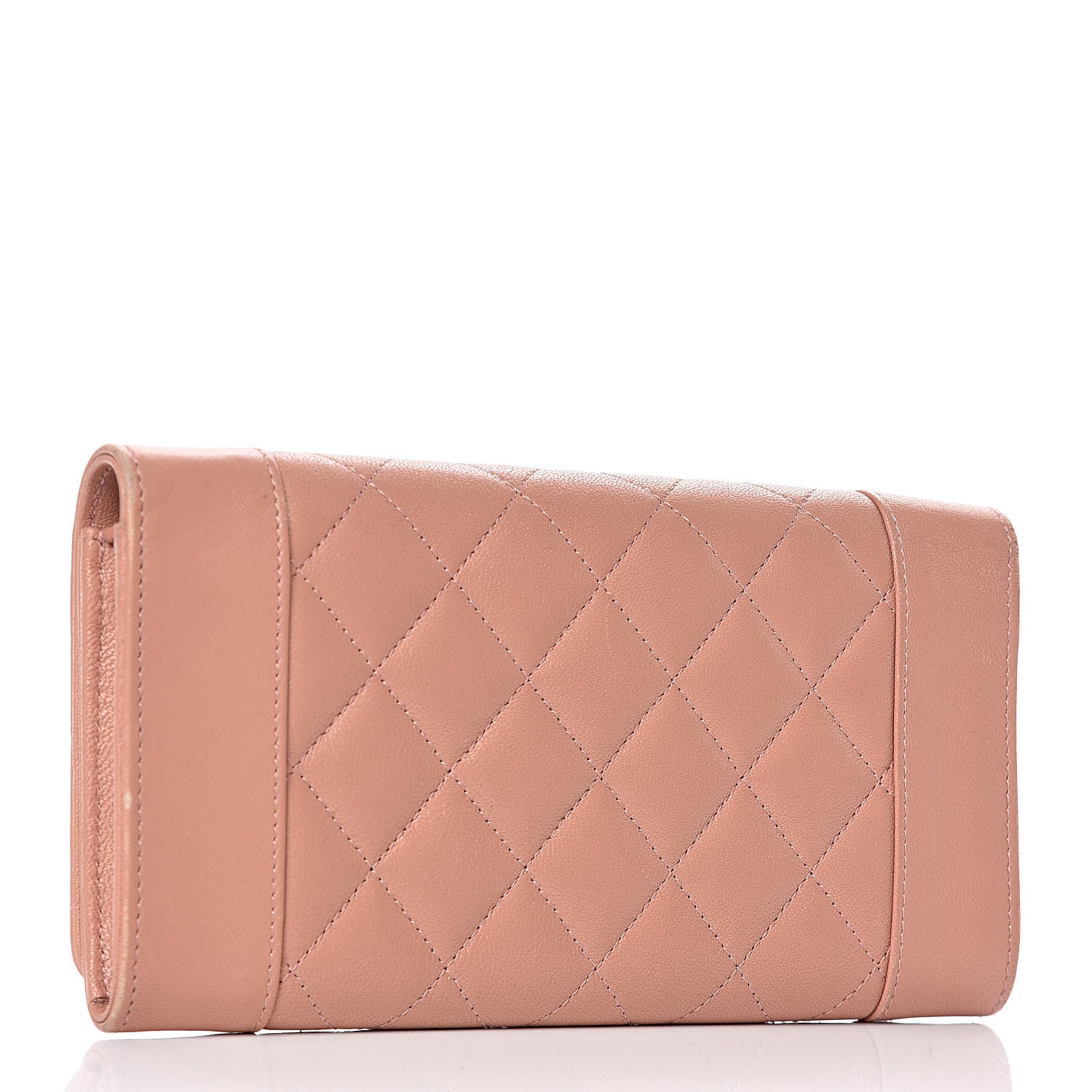 Chanel Sheepskin Quilted Mademoiselle Vintage Flap Wallet Pink 3 of 10
