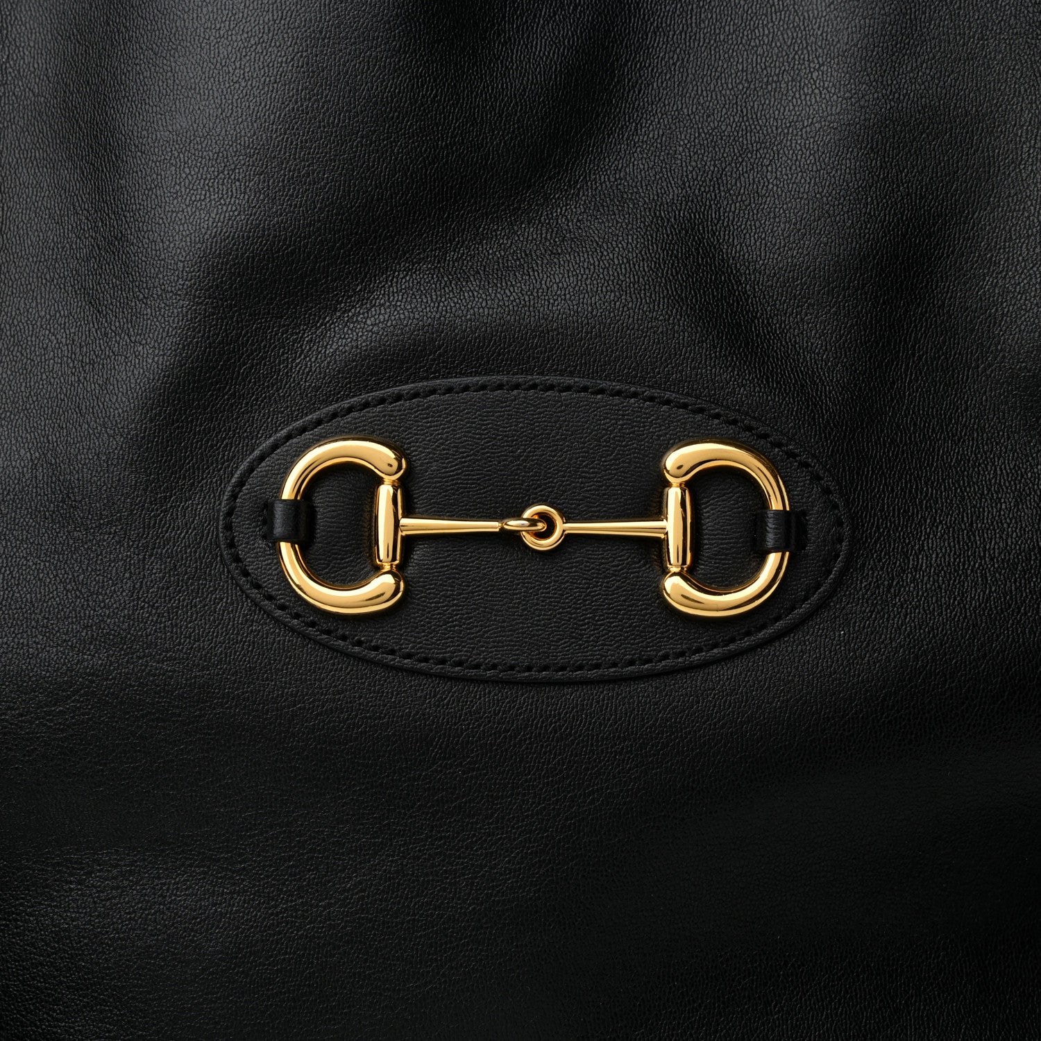 Gucci Calfskin Large Horsebit 1955 Tote Bag Black 7 of 9