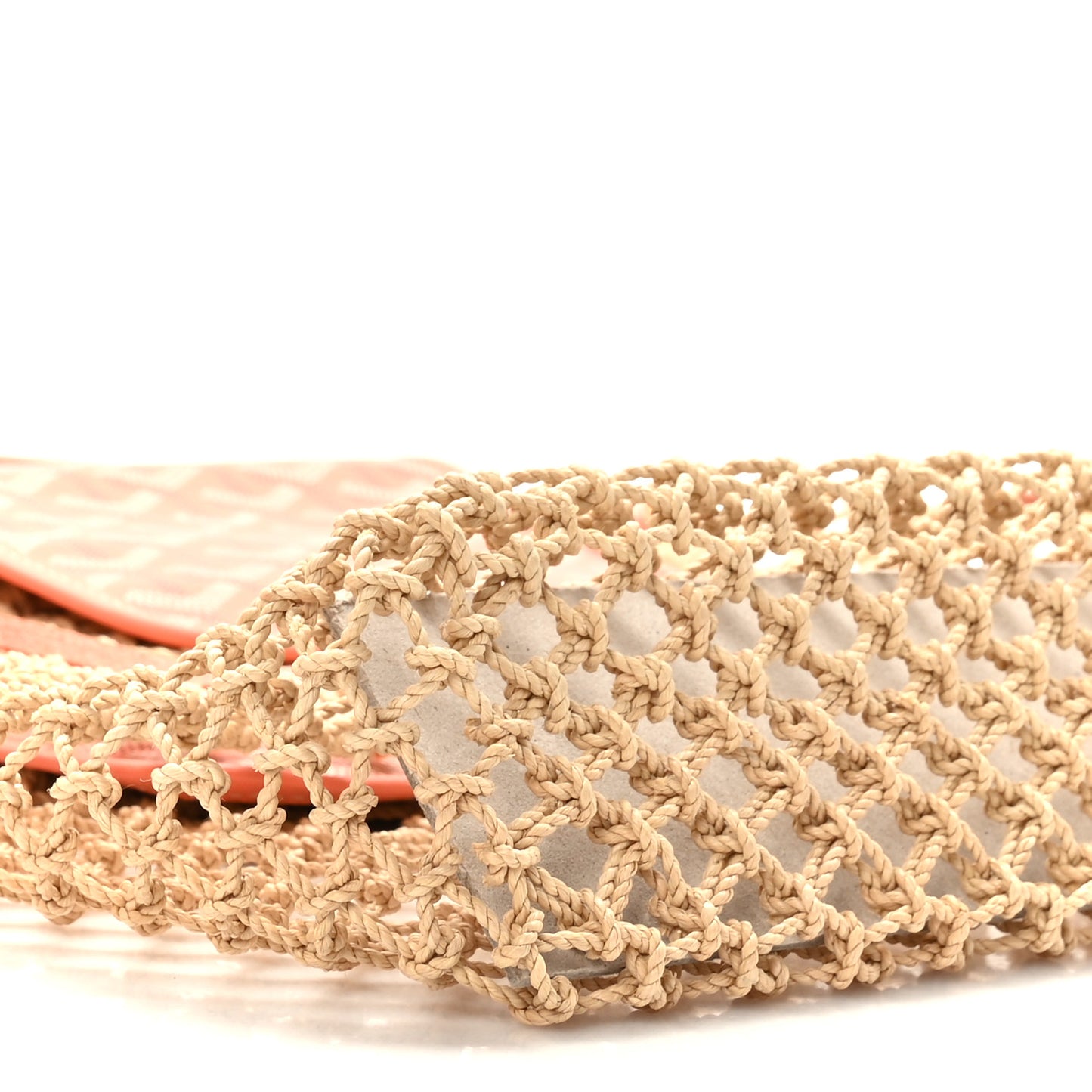 Goyardine Net Aligre Tote Coral