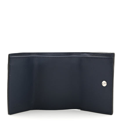 Fendi Cuoio Romano Vitello Grace Micro Peekaboo Tri-Fold Wallet Mirto Dark Blue 5 of 8