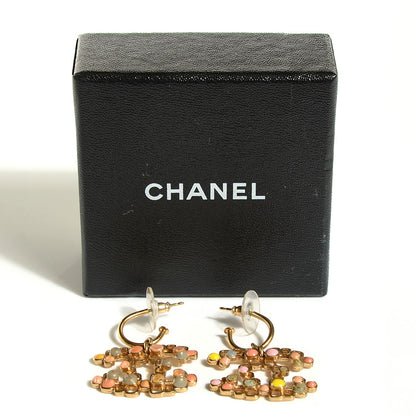 Chanel Enamel CC Dangle Earrings Gold 3 of 5