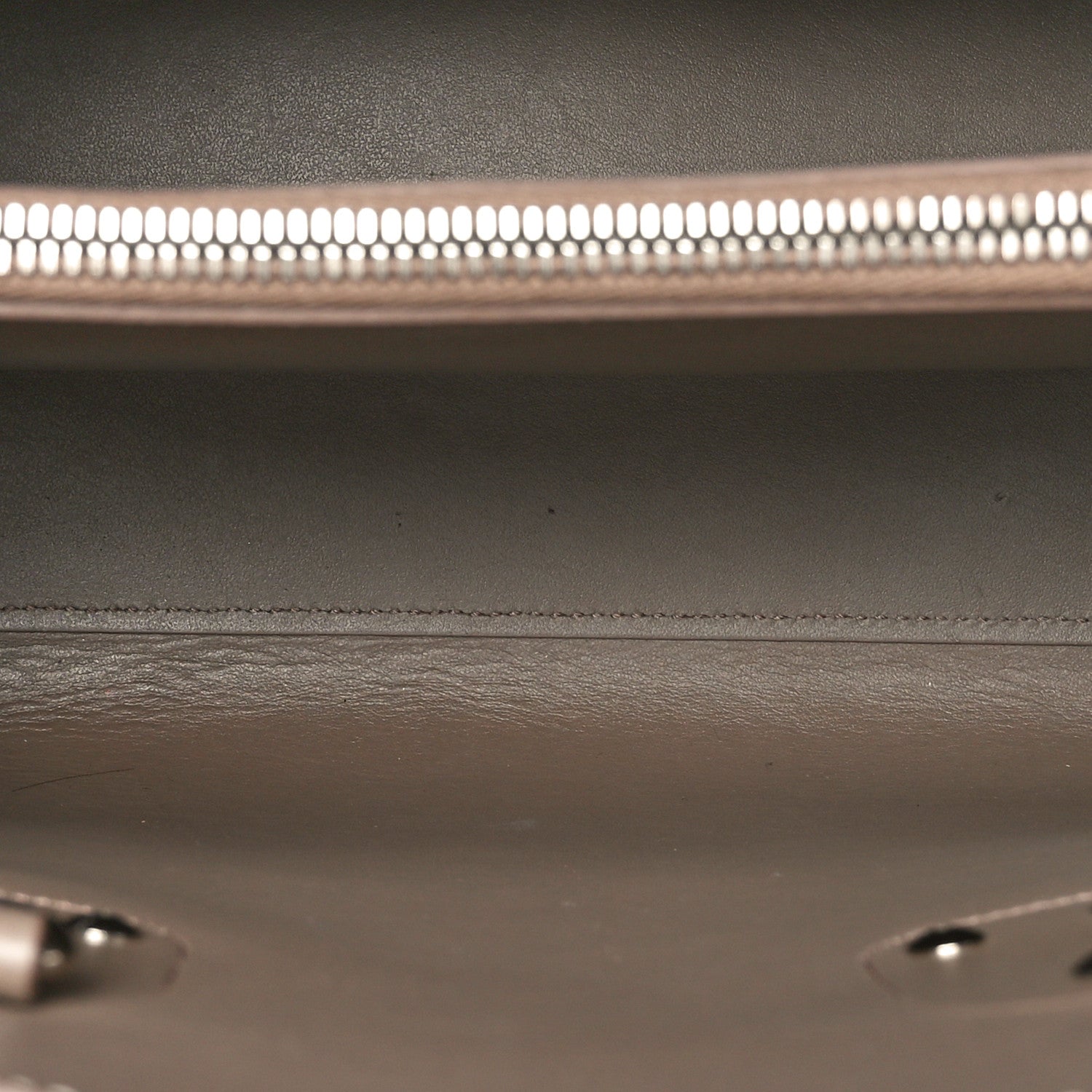 Saint Laurent Grained Calfskin Topstitch Small Classic Sac De Jour Taupe 5 of 10