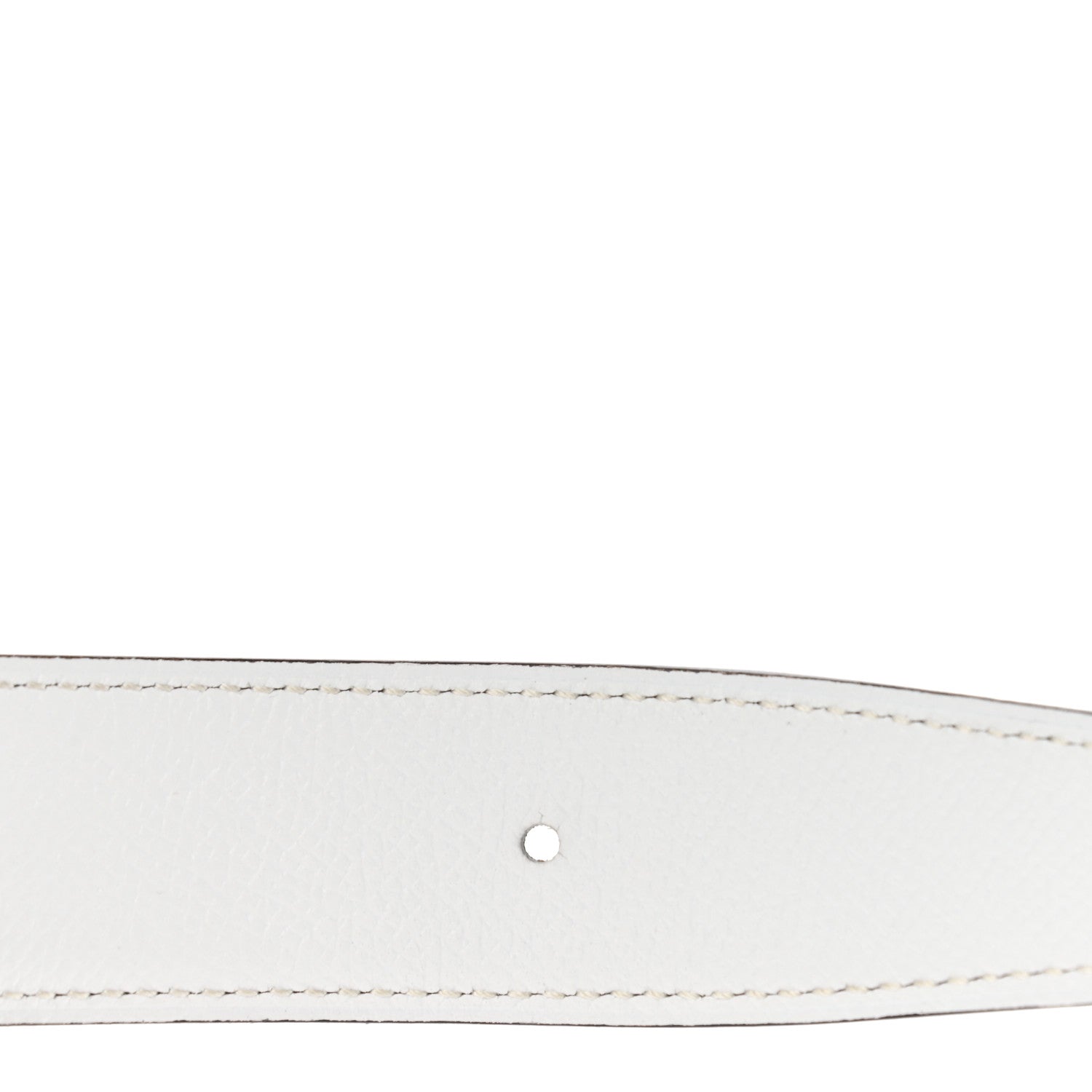 Hermes Epsom PVD Plated 32mm H Belt 80 Etoupe White 6 of 7