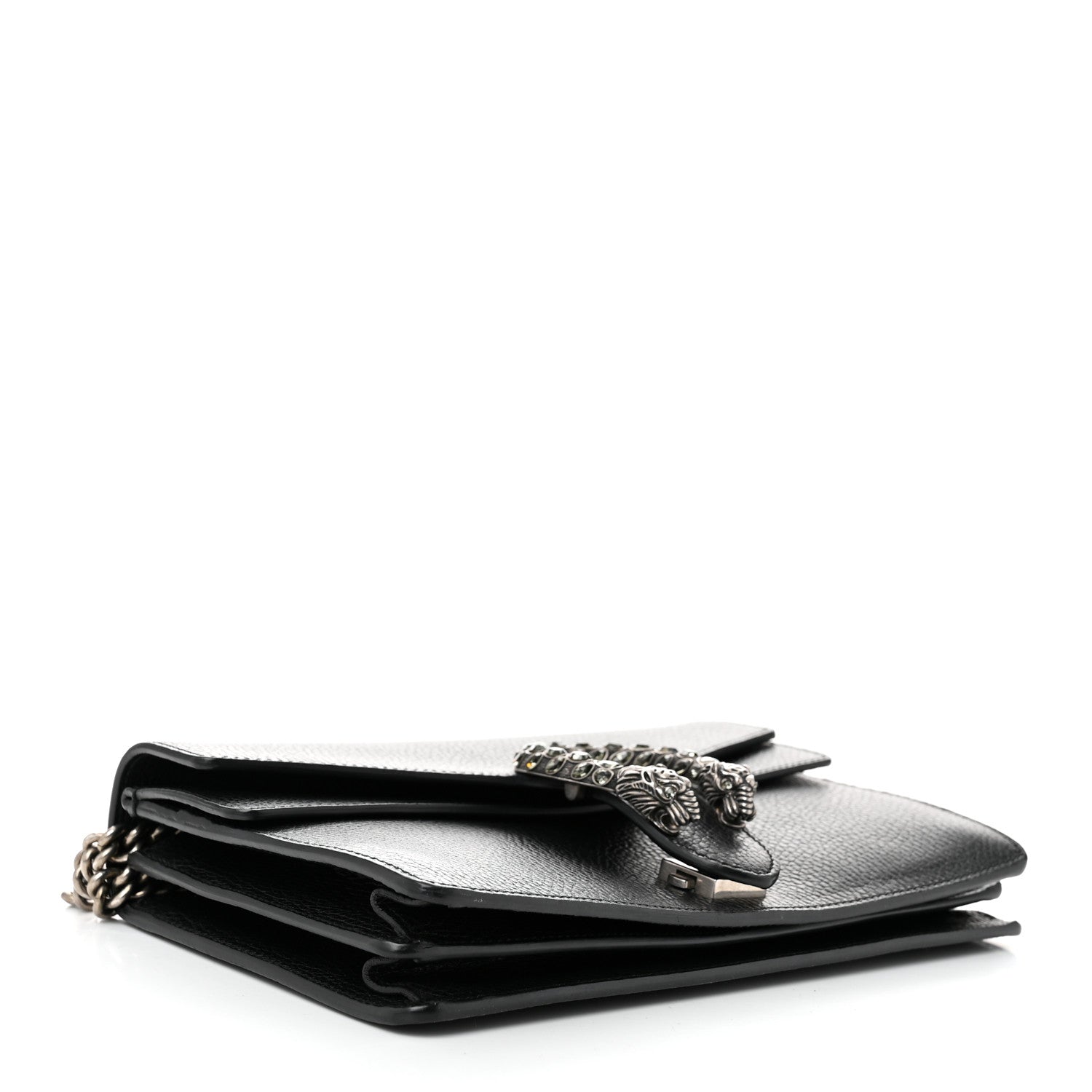 Gucci Pebbled Calfskin Small Dionysus Shoulder Bag Black 4 of 10