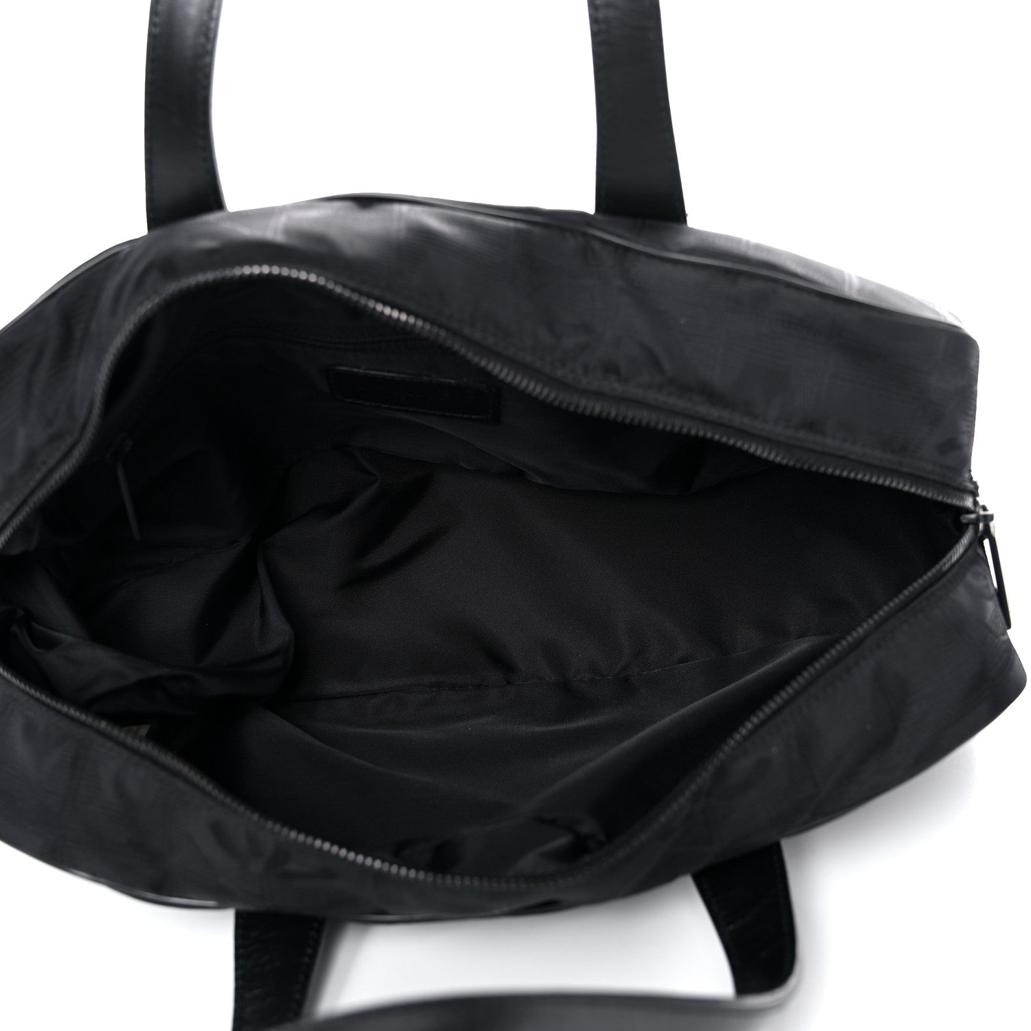 Chanel Nylon Travel Bowler Black 5 of 12