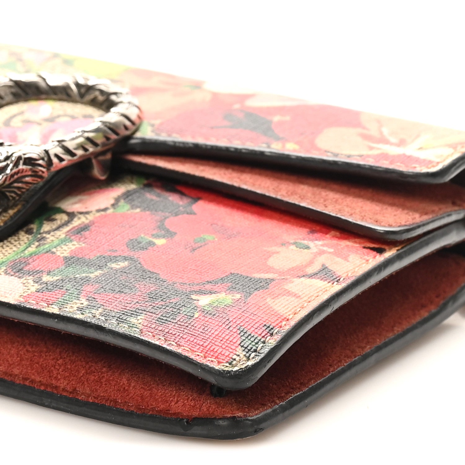 Gucci GG Supreme Monogram Blooms Super Mini Dionysus Shoulder Bag Beige Multicolor Dry Rose 9 of 10