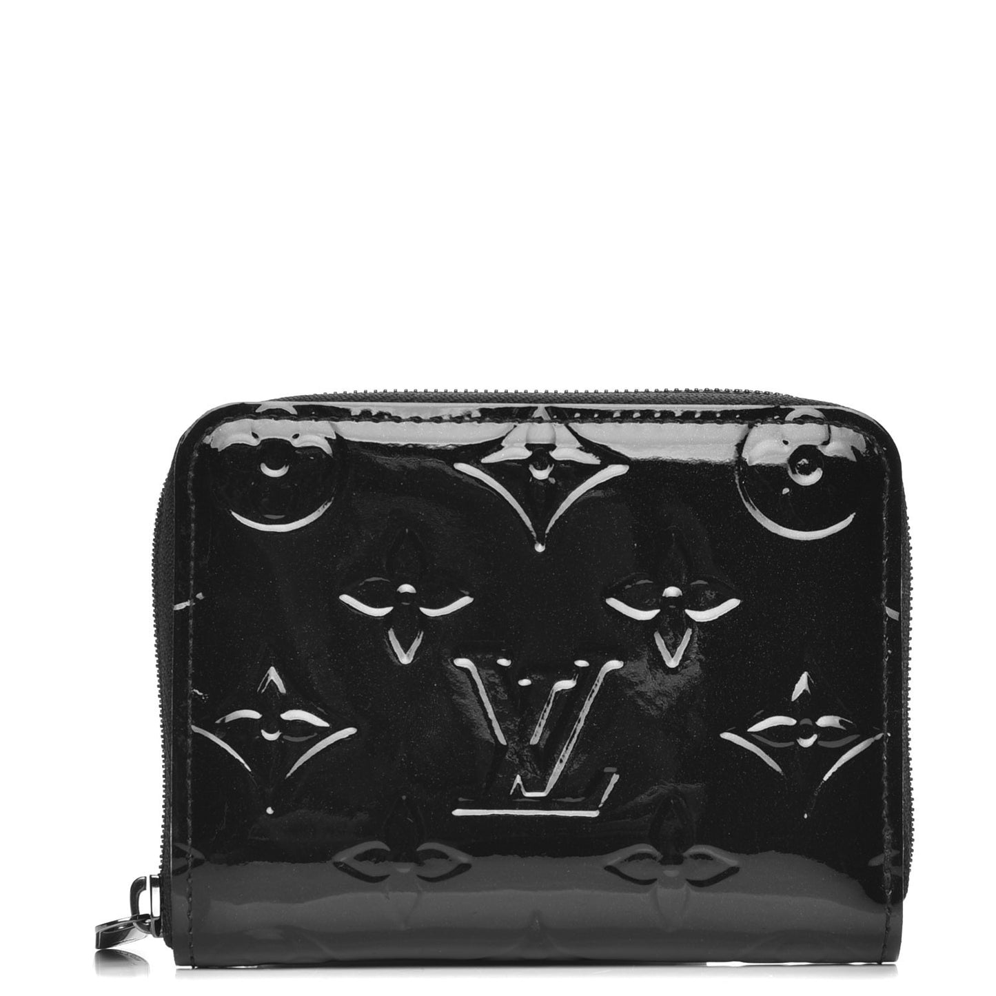 Vernis Zippy Coin Purse Wallet Noir Magnetique
