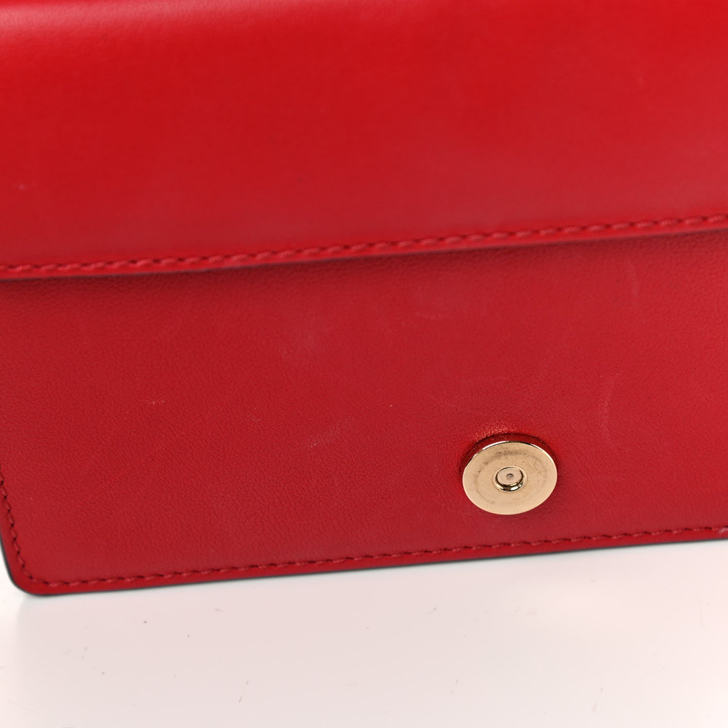 Valentino Garavani Calfskin VLogo Inlay Chain Pouch Rouge Pur White 16 of 18