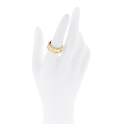 Van Cleef & Arpels 18K Yellow Gold Perlee Signature Ring 54 7 2 of 5