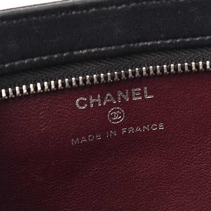 Chanel Lambskin Quilted Cosmetic Case Black 6 of 9