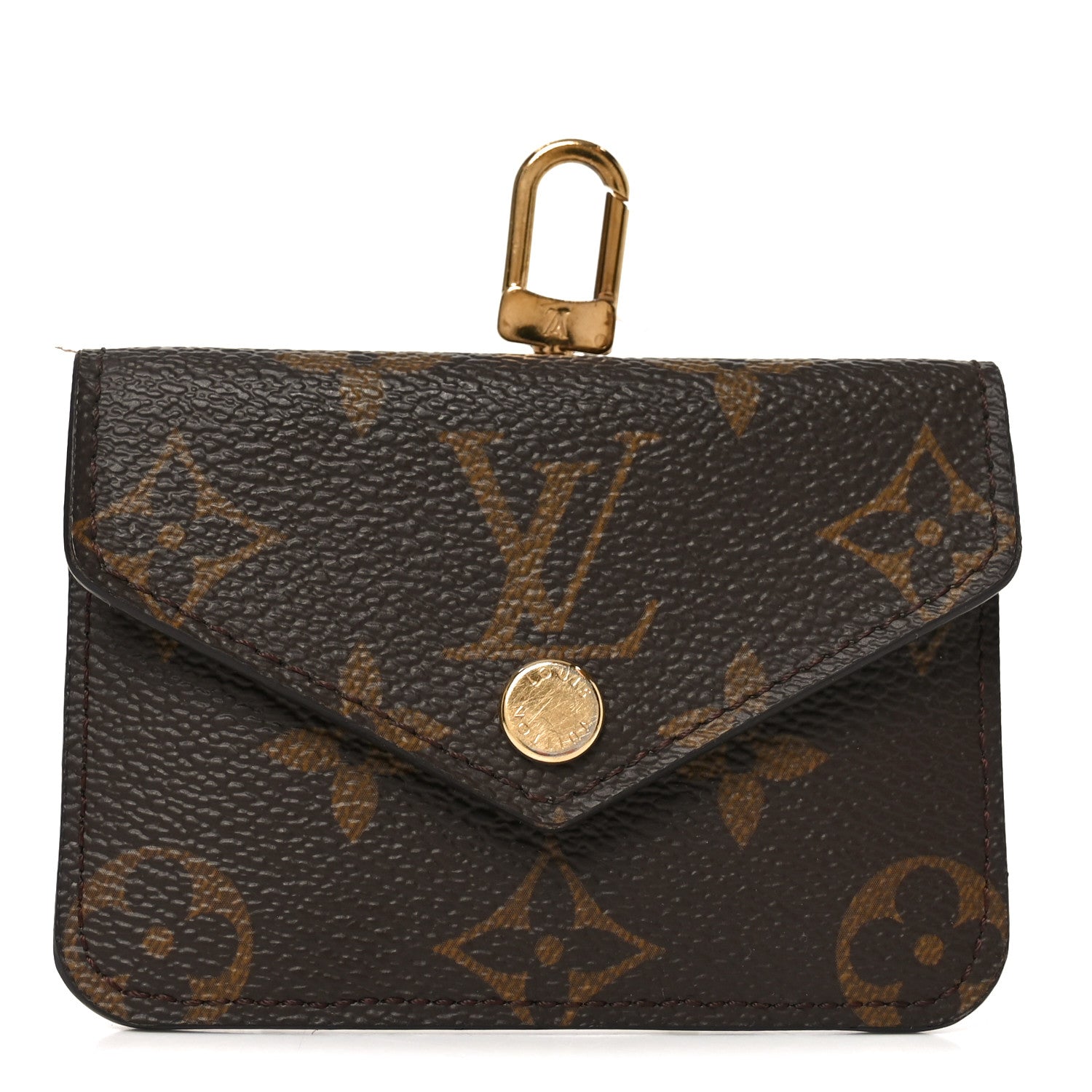 Louis Vuitton Monogram Felicie Strap & Go Card Case Khaki 1 of 7