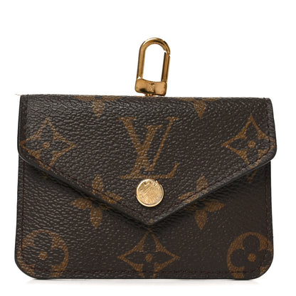 Louis Vuitton Monogram Felicie Strap & Go Card Case Khaki 1 of 7