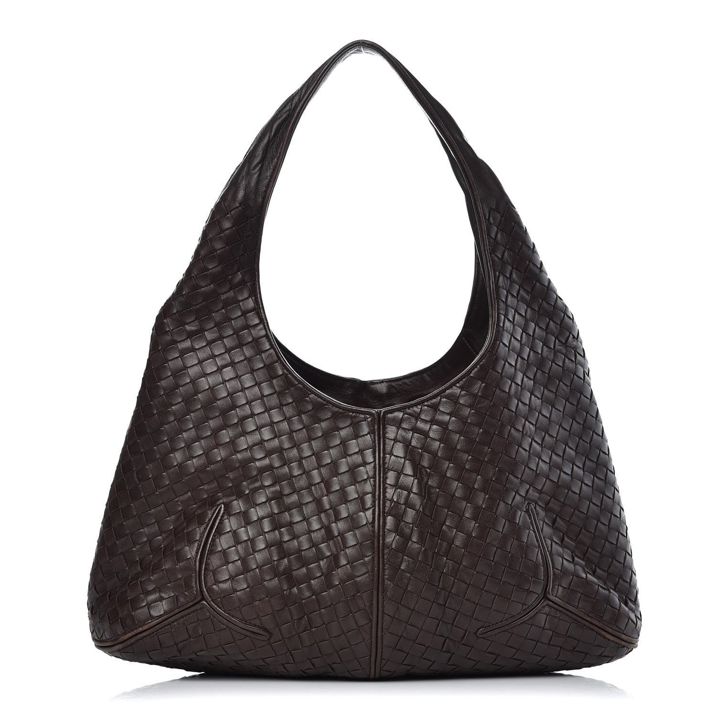 Nappa Intrecciato Ball Hobo Ebano
