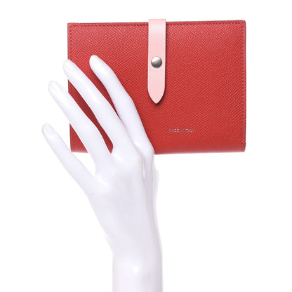 Celine Grained Calfskin Medium Multifunction Strap Wallet Scarlet 2 of 10