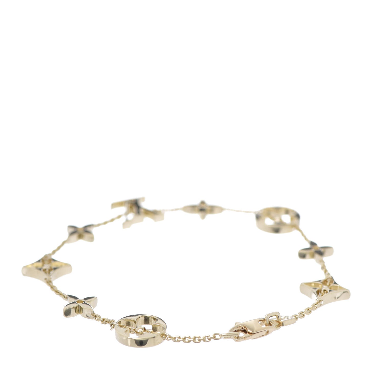 18K Yellow Gold Monogram Bracelet