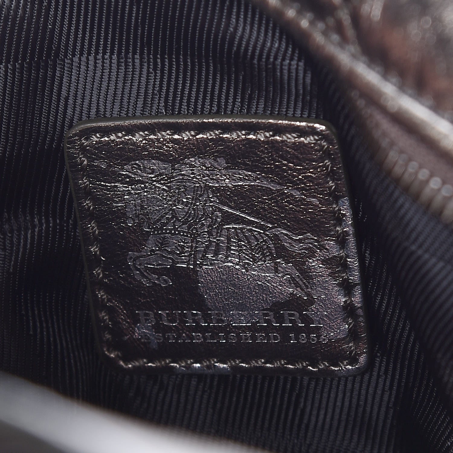Burberry Metallic Calfskin Quilted Sophie Pewter 6 of 10