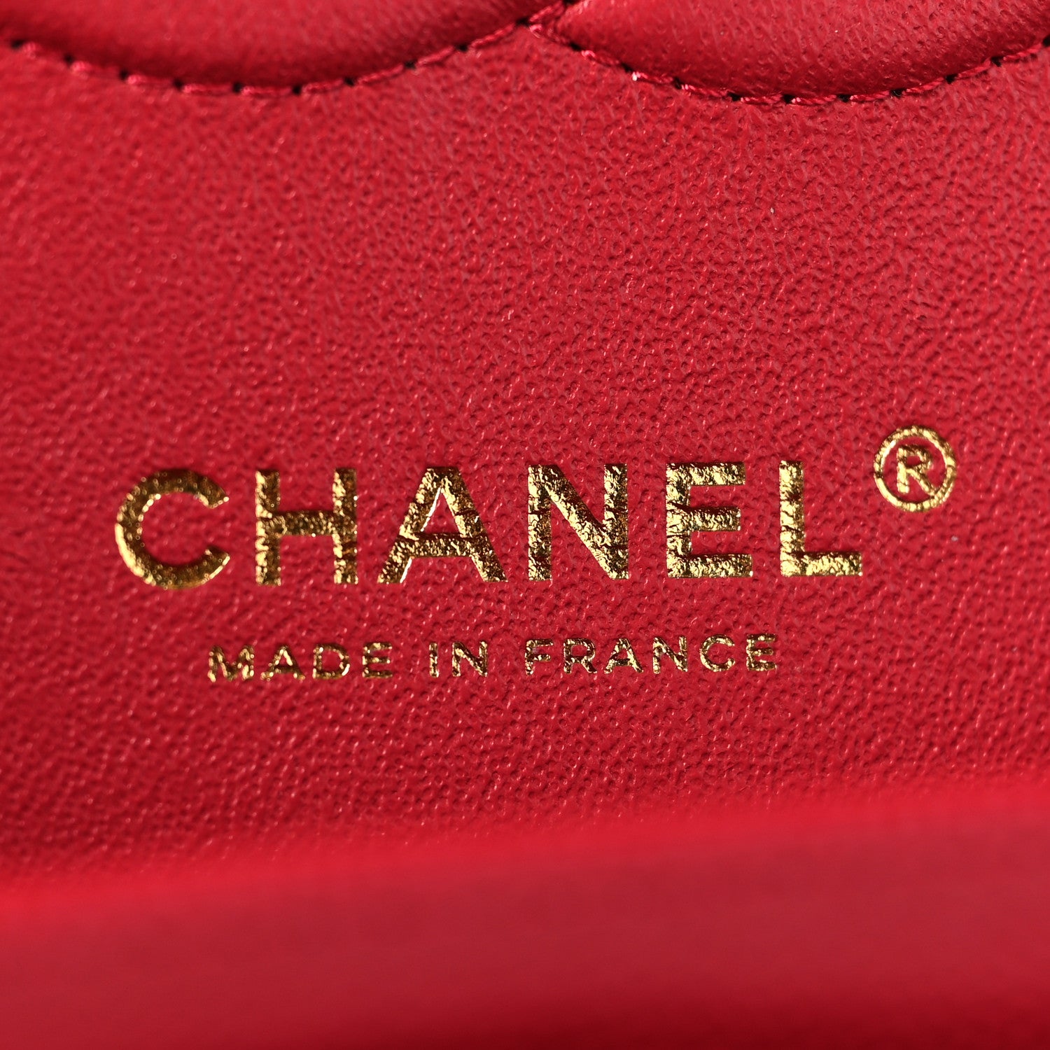 Chanel Caviar Chevron Quilted Medium Double Flap Red 6 of 10