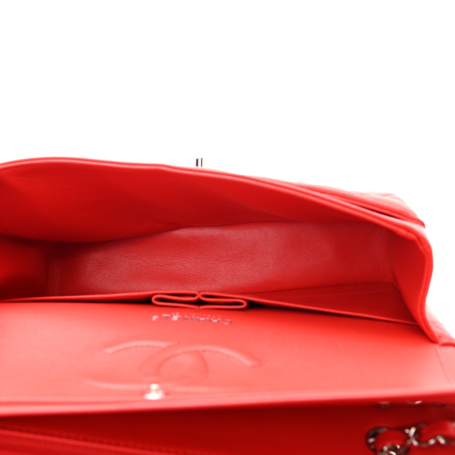 Chanel Lambskin Quilted Medium Double Flap Red 5 of 13