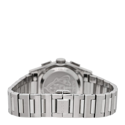 Gucci Stainless Steel Diamond Bezel Black Mother of Pearl 34mm Pantheon Chronograph Quartz Watch 3 of 4