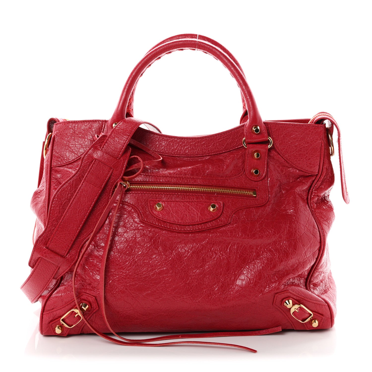 Balenciaga Agneau Classic Gold Hardware Velo Rouge Sapphire 1 of 11