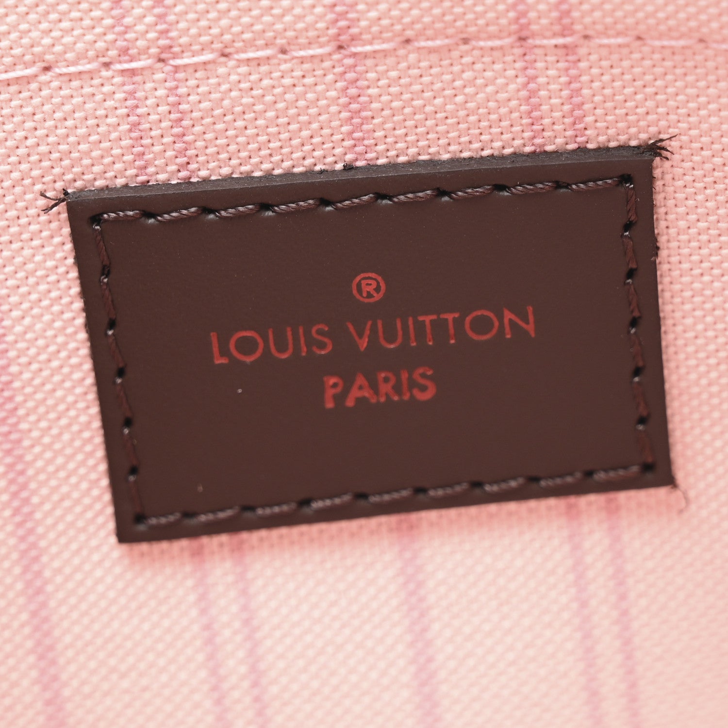 Louis Vuitton Damier Ebene Neverfull MM GM Pochette Rose Ballerine 6 of 8
