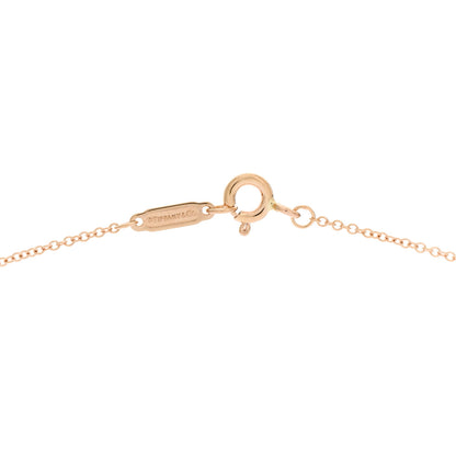 Tiffany 18K Rose Gold Diamond .16ctw Circlet Pendant Necklace 3 of 5