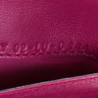 Christian Dior Smooth Calfskin Bi-Color Diorissimo Envelope Wallet Toxic Purple Pink 8 of 12