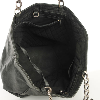 Chanel Distressed Caviar Outdoor Ligne Tote Black 5 of 7