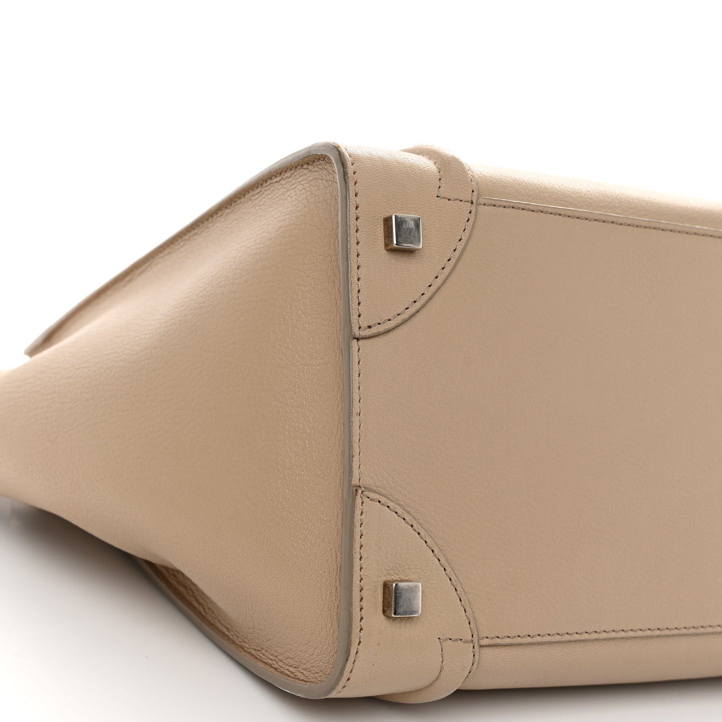 Drummed Calfskin Mini Luggage Dune