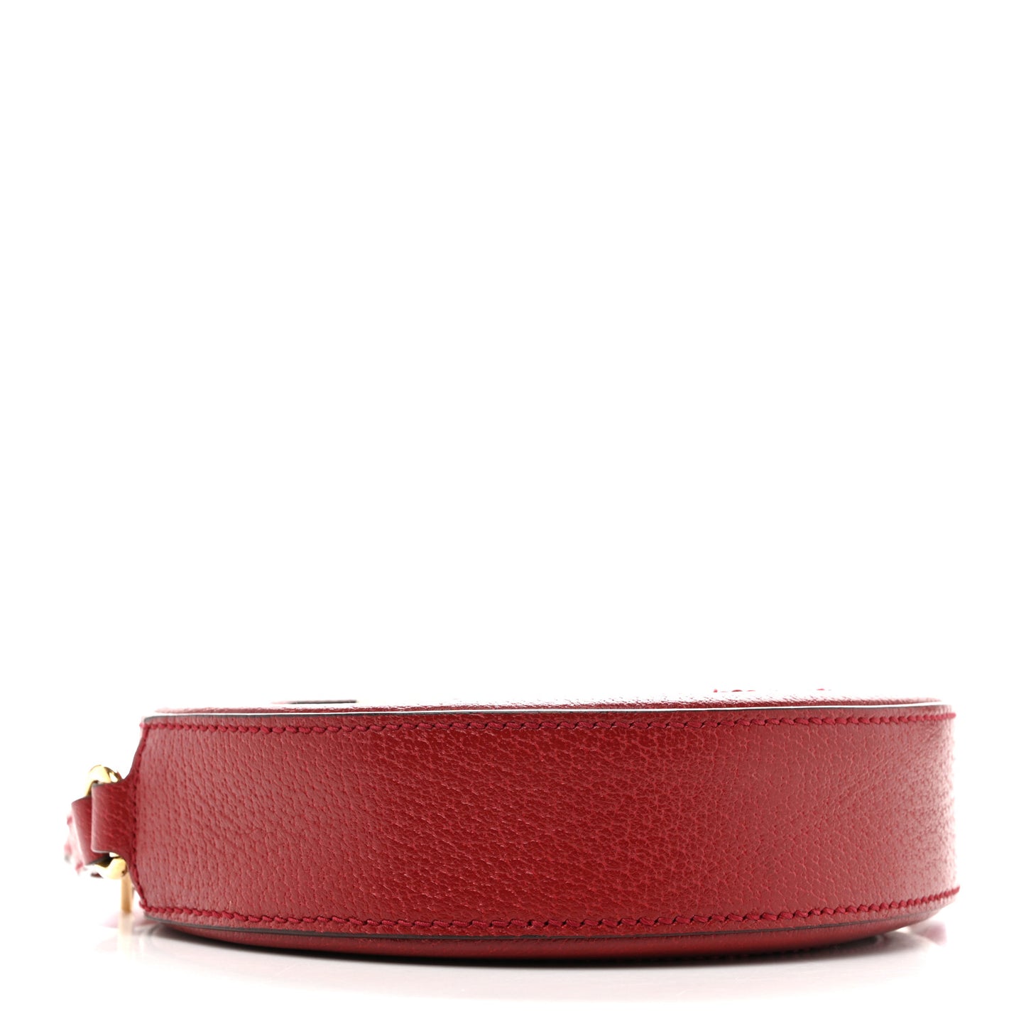 X DORAEMON Mini Vintage GG Supreme Monogram Mini Round Shoulder Bag Beige Cherry Red