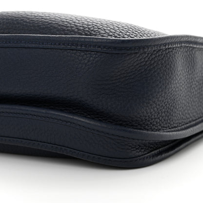 Hermes Taurillon Clemence Evelyne III PM Bleu Saphir 10 of 10