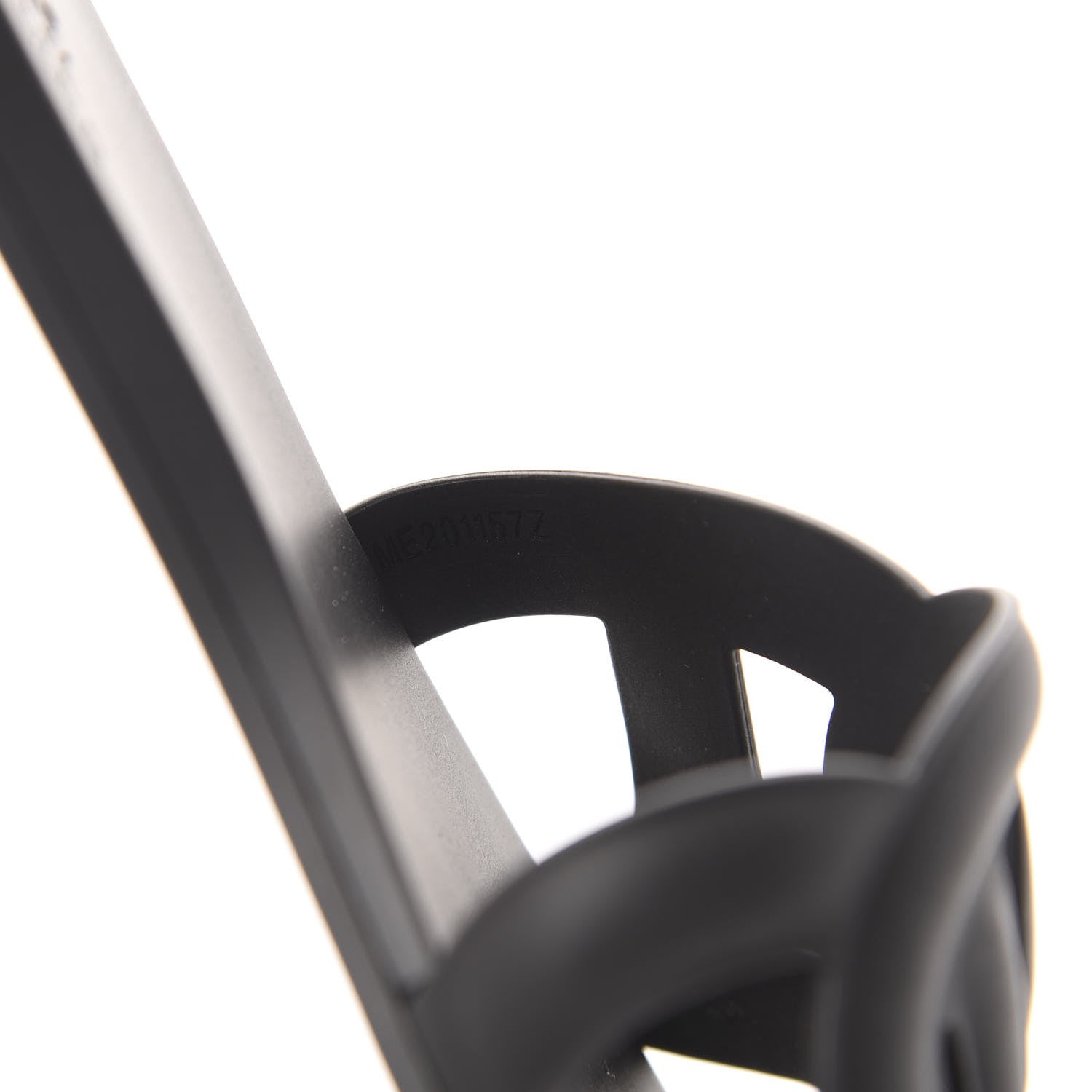 Hermes Rubber Aloha Sandals 36 Black 9 of 10