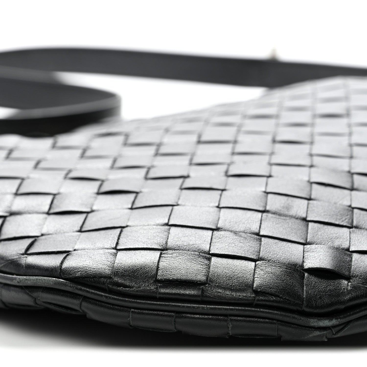 Bottega Veneta Calfskin Intrecciato Virgule Black 9 of 13