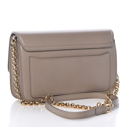 Chloe Calfskin Suede C Clutch With Chain Motty Grey 3 of 11