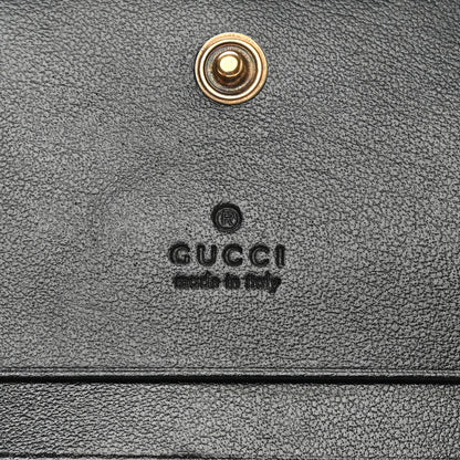 Gucci Calfskin Matelasse GG Marmont Card Case Wallet Black 7 of 9