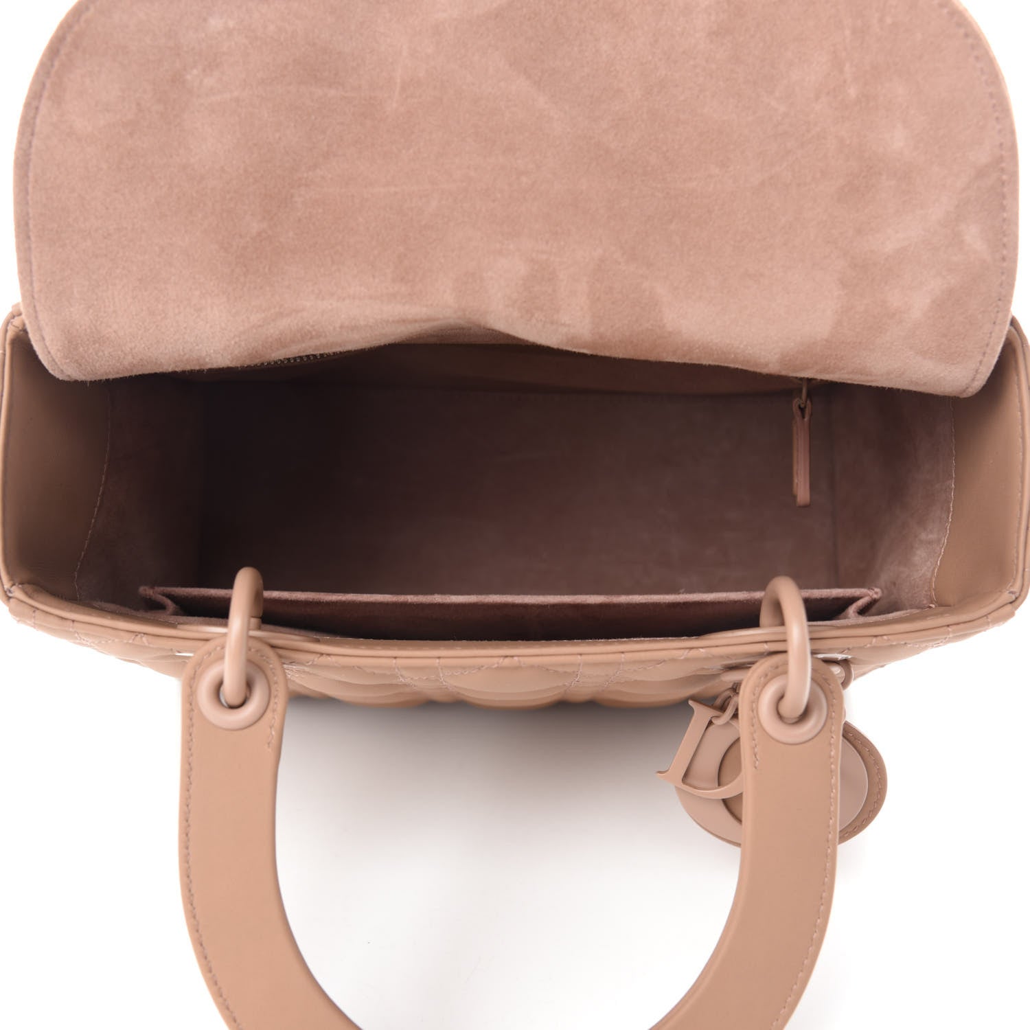 Christian Dior Ultra Matte Calfskin Cannage Medium Lady Dior Beige 5 of 10