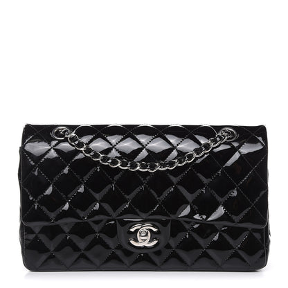 Chanel Patent Quilted Medium Double Flap Black 1 of 14