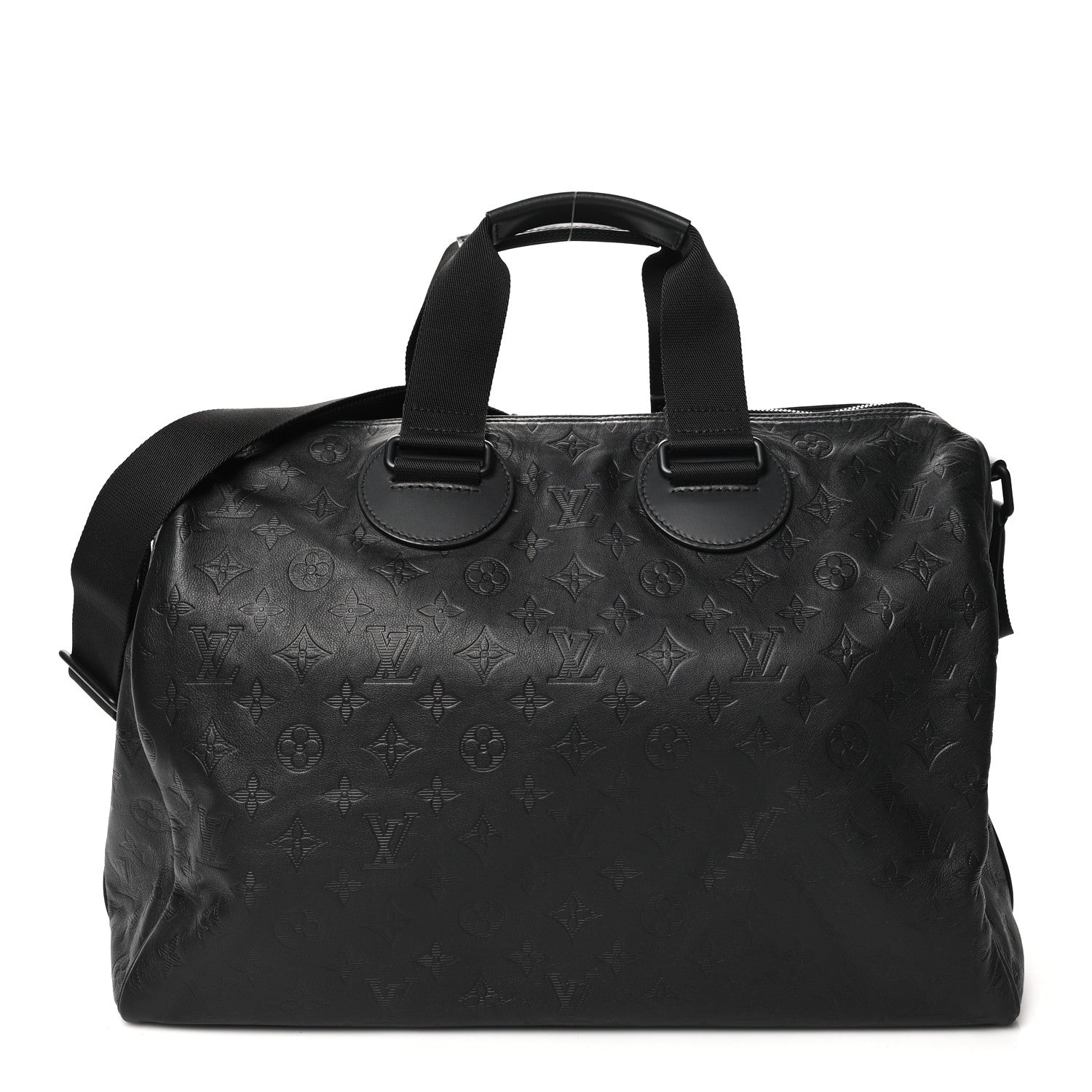 Louis Vuitton Calfskin Shadow Monogram Mens Speedy Bandouliere 40 1 of 9