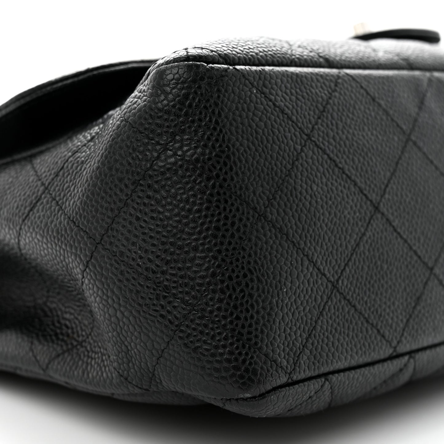 Caviar Quilted Jumbo Single Flap Black
