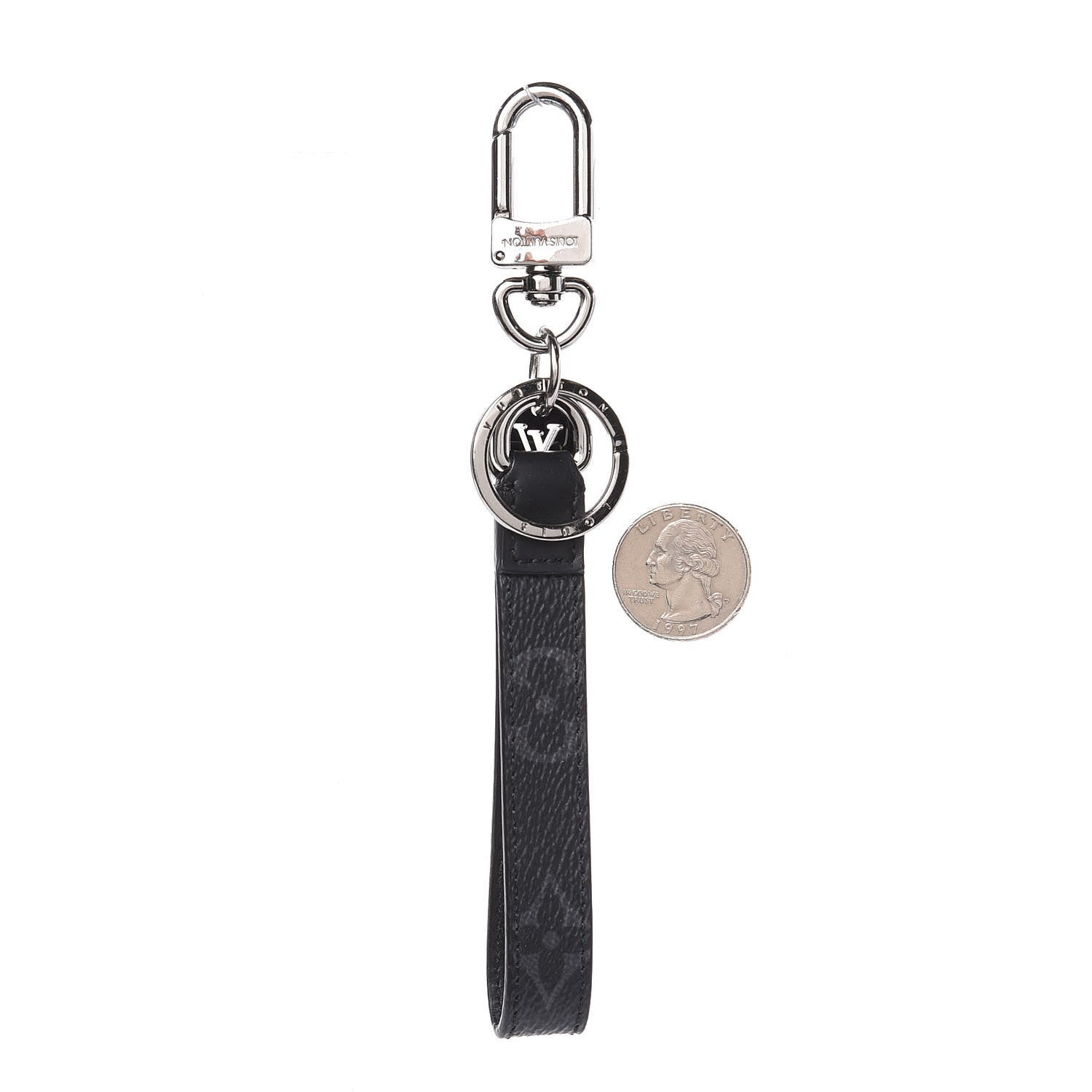 Louis Vuitton Monogram Eclipse Dragonne Bag Charm Key Holder 2 of 3