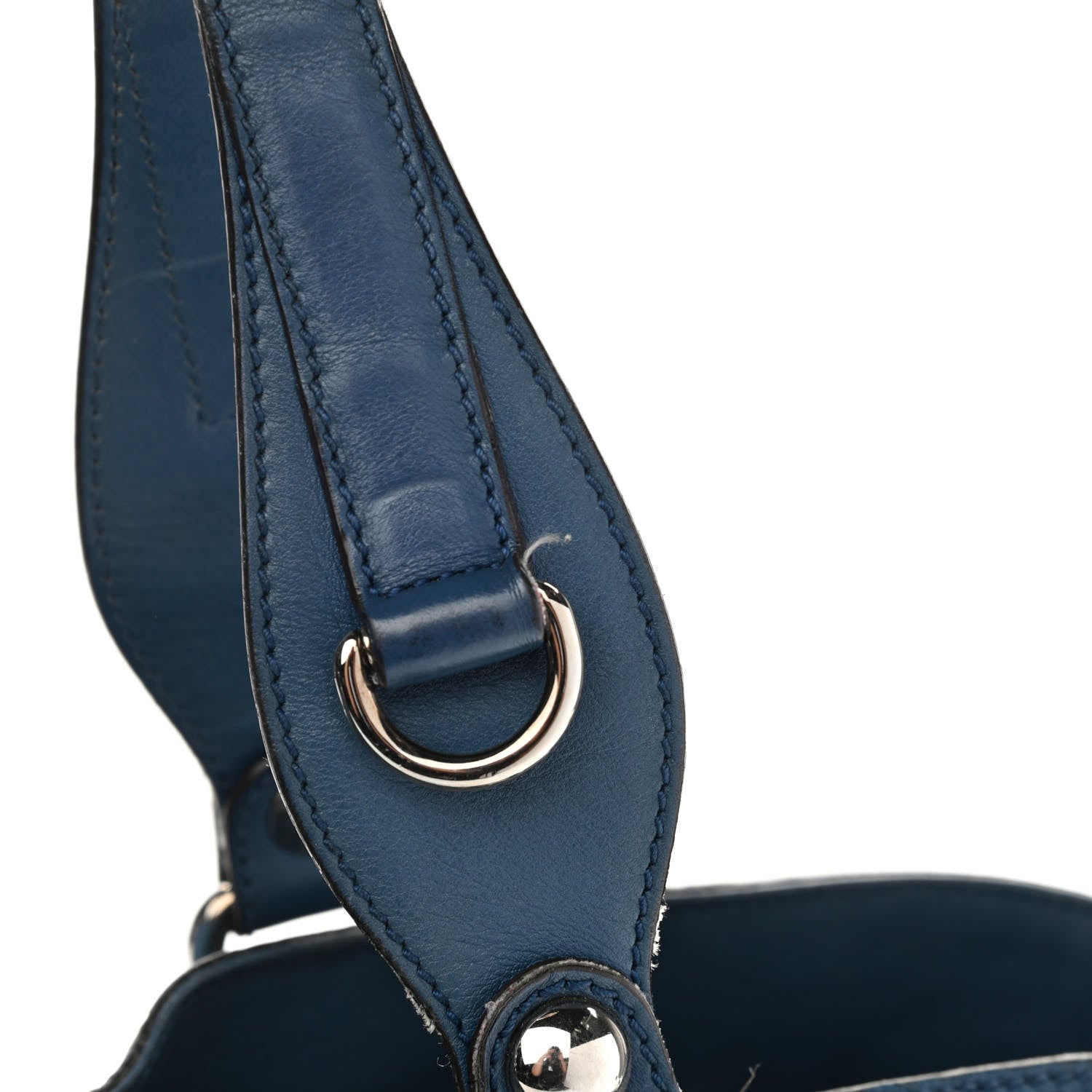 Gucci Guccissima Medium Icon Bit Tote Blue 17 of 23