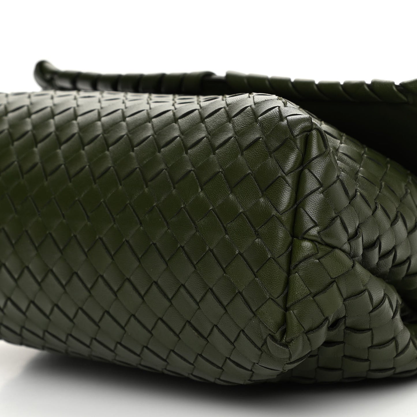 Nappa Intrecciato Baby Olimpia Shoulder Bag Moss