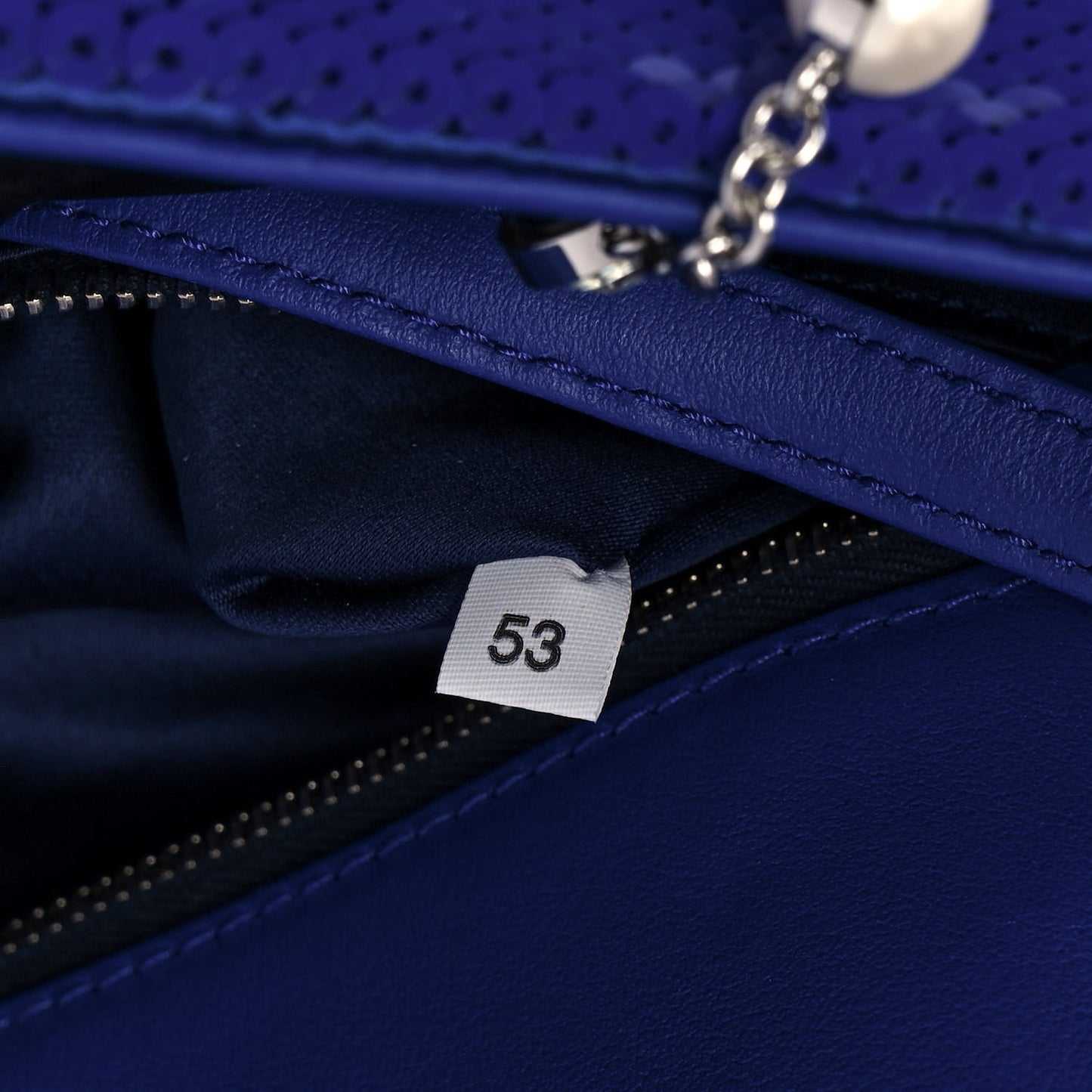 Paillettes Crystal Sequin Flap Blue