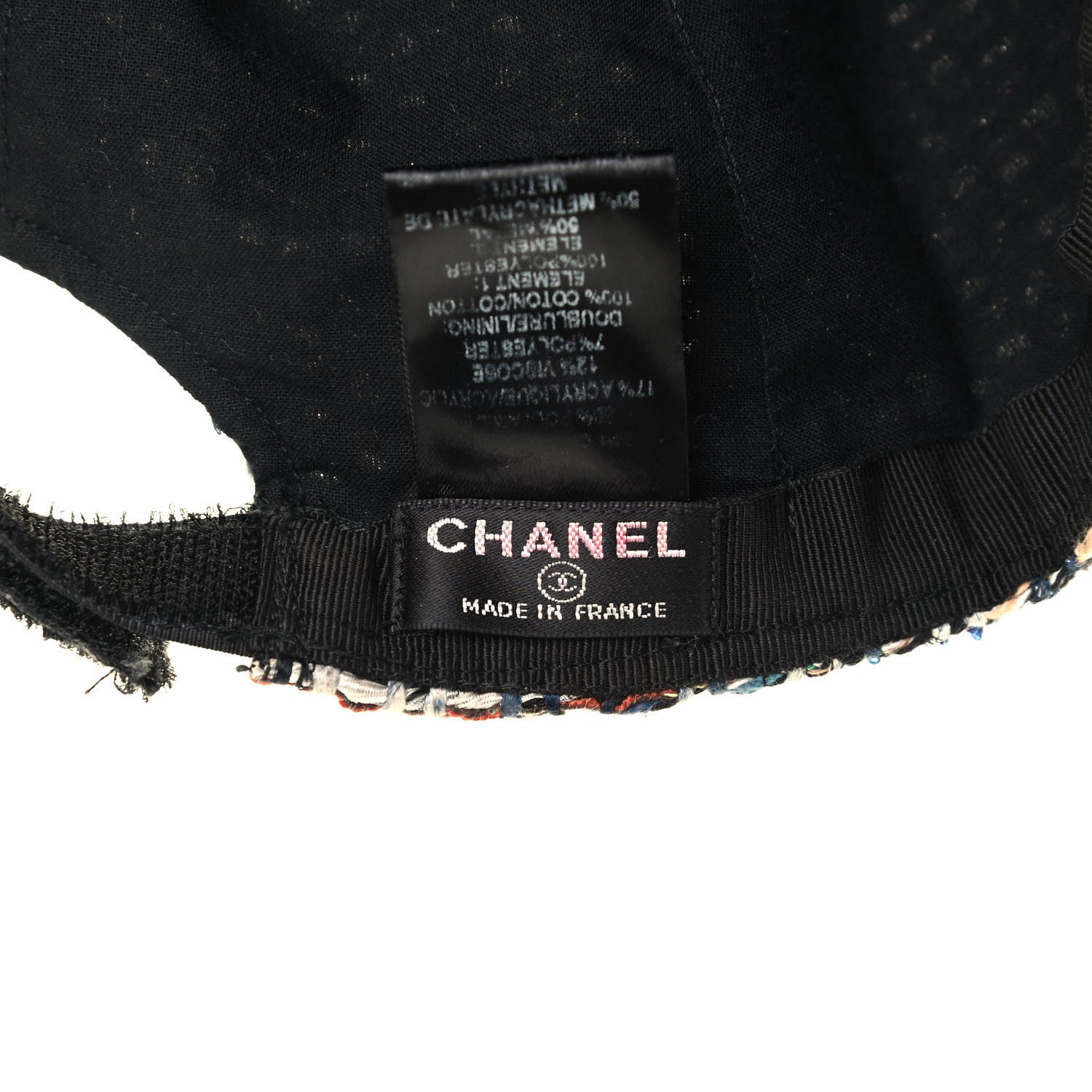 Chanel Tweed Cap Hat Multicolor 5 of 5
