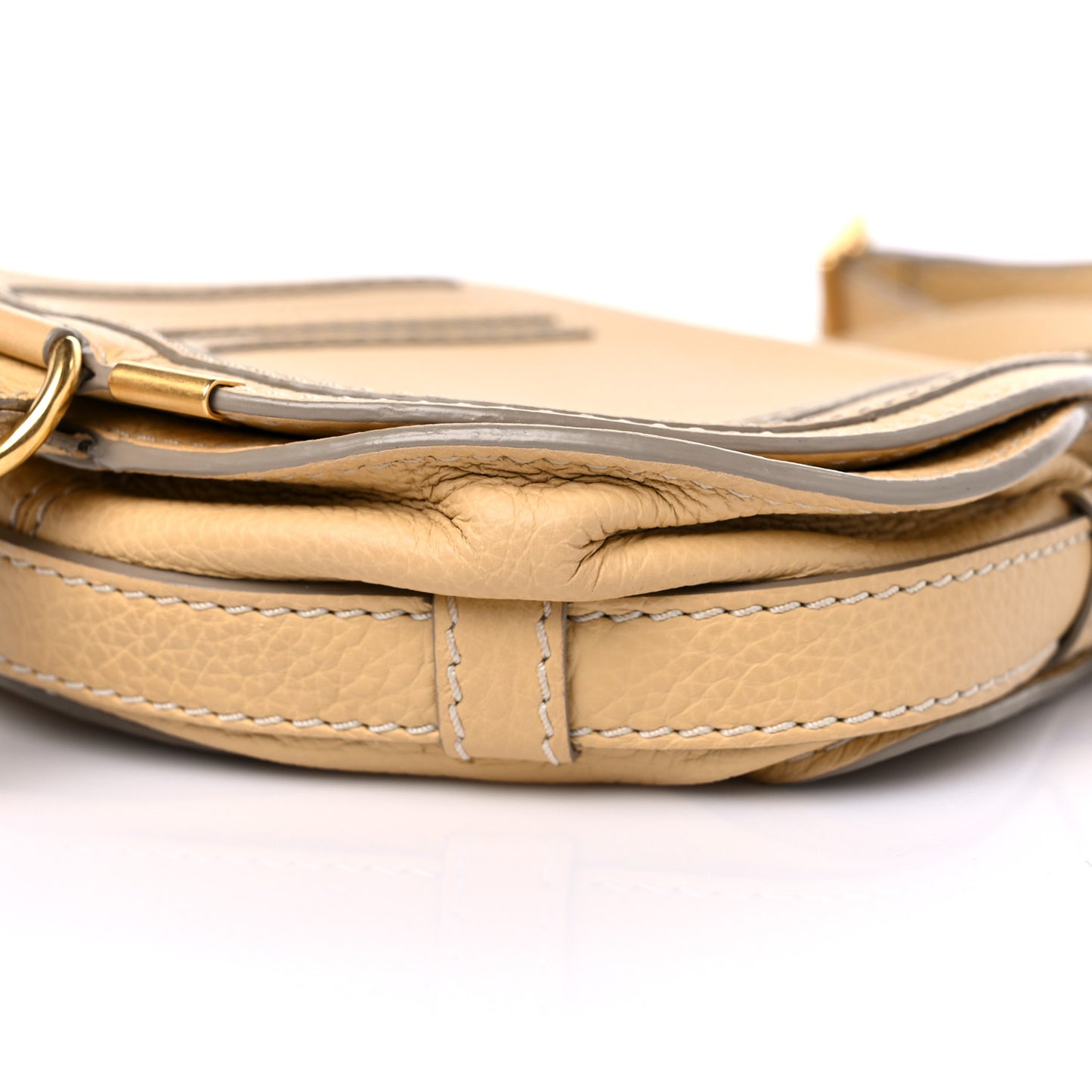 Calfskin Mini Marcie Round Crossbody Bag Sunlight
